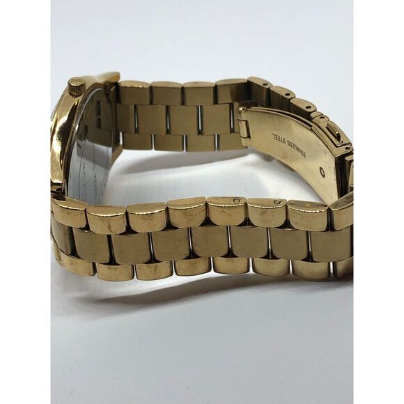 Michael Kors MK3179 Women's Stainless Steel Analog Gold Dial Quartz Watch QB333 - Picture 8 of 9